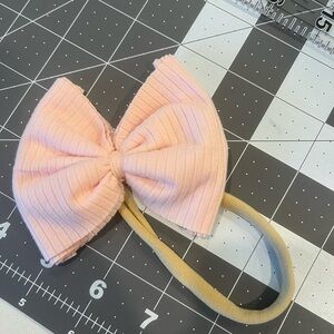 Pink Bow Headband